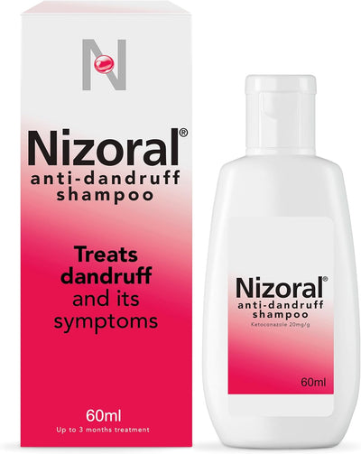 Anti-Dandruff Shampoo, Treats and Prevents Dandruff, Suitable for Dry Flaky and Itchy Scalp, Contains Ketoconazole - 60Ml