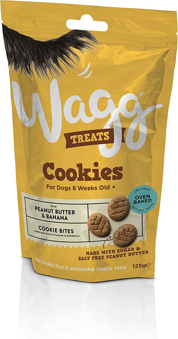 Peanut Butter Banana Cookie Dog Treats 125G, Pack of 7