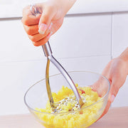 Potato Masher,Professional 18-10 Stainless Steel Potato Masher,Garlic Press,Cooking and Kitchen Gadget. (Two-Sided)