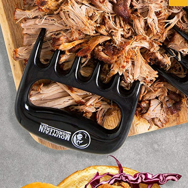 Meat Claws Meat Shredder for BBQ - These Are the Meat Claws You Need, Bbq Gifts for Men - Best Pulled Pork,. Chicken Shredder Claws X 2 for Barbecue, Smoker, Grill (Black) Bear Claws