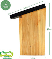 2X Handy Home and Garden Bird House | Bird Box | Bird Houses for Garden 100% FSC Wood | Environmentally Friendly through Use of Sustainable Forests I 22 Cm X 11.5 Cm X 11.5Cm X 30Mm Entrance Hole