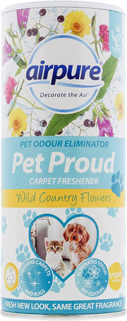 PET Proud Carpet Freshener, Odour Eliminator, Flowers Fragrance, White
