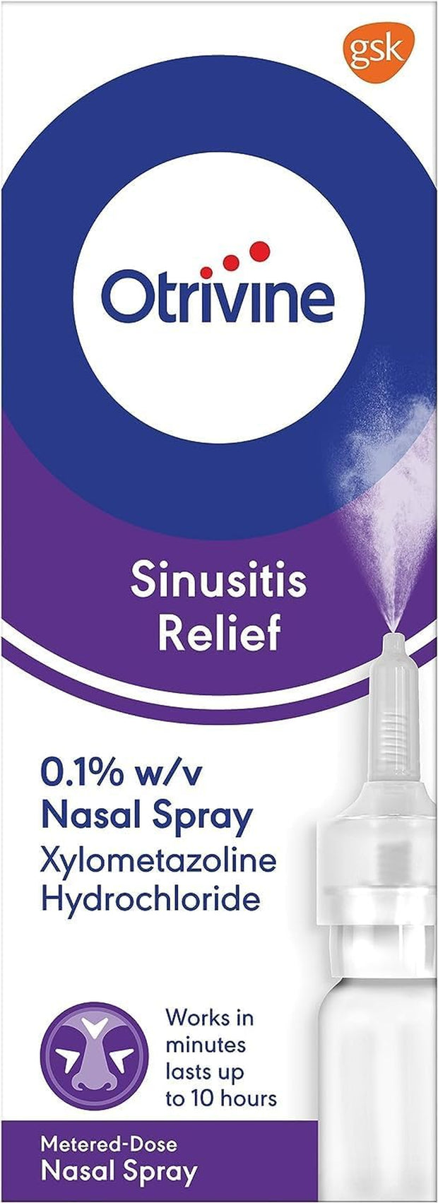 Congestion Relief Nasal Spray Adult Measured Dose Sinusitis 10 Ml