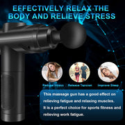 Massage Gun Deep Tissue, Muscle Percussion Massager with 30 Speeds Quiet Hand Massagers with LCD Touch Screen 10 Heads for Shoulder Body Back Relaxation