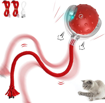 Interactive Cat Toy Electric Automatic Cat Toys for Indoor Cats,Rechargeable Irregular Moving Cat Toys,Stimulate Cats' Hunting Instincts, for Indoor Cats Adult,All Floors & Carpet Available