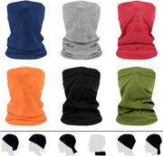 Bandana Headband, 6 Pack Washable Face Coverings Neck Scarf Headscarf, Multifunctional Protection Balaclava, Breathable Snood, Scarf Face Shield Headband Snood UV Resistence for Outdoors Sports