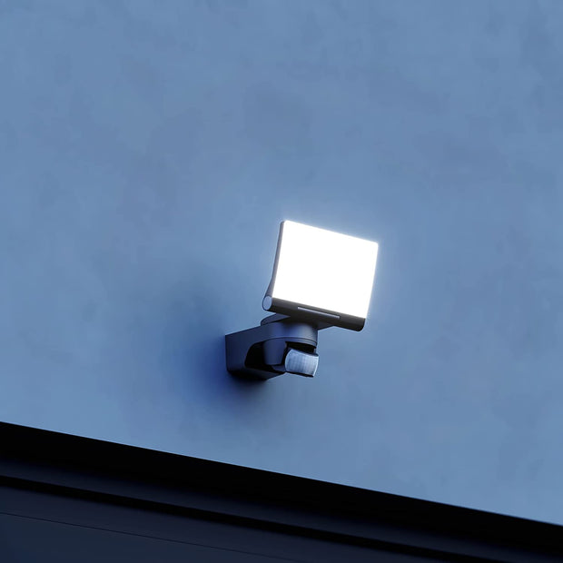 LED Spotlight XLED Home 2 S Black, Adjustable Floodlight, Exterior Light, 13.7 W, 180° Motion Sensor Spotlight for Garden, Patio Garage or Warehouse