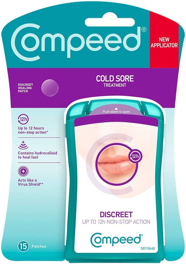 Cold Sore Discreet Healing Patch, 15 Count (Pack of 1)