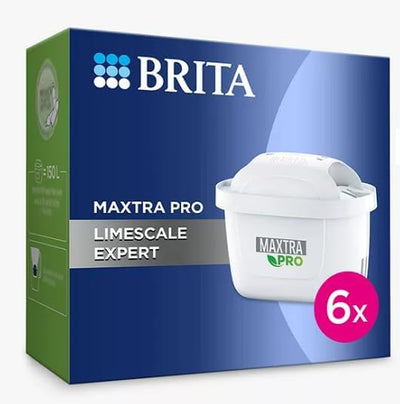MAXTRA PRO Limescale Expert Water Filter Cartridge 6 Pack (NEW) - Original  Refill for Ultimate Appliance Protection, Reducing Impurities, Chlorine and Metals