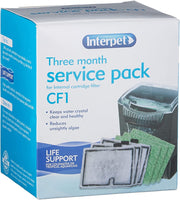 3 Month Service Pack for the  Internal Cartridge Filter CF1 (3 X Filter Cartridge, 3 X Algaway Pad)