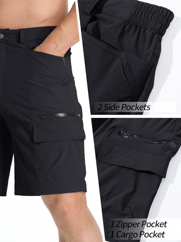 Men'S Quick Dry Shorts Comfortable Cargo Shorts Outdoor Climbing Shorts Multi-Pockets