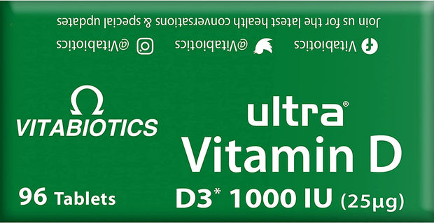 Vitamin D Tablets 1000IU Optimum Level -96 Count (Pack of 1)