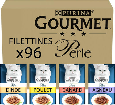 Perle Chef'S Collection in Gravy (Turkey, Chicken, Duck, Lamb) Wet Cat Food Pouch 96X85G