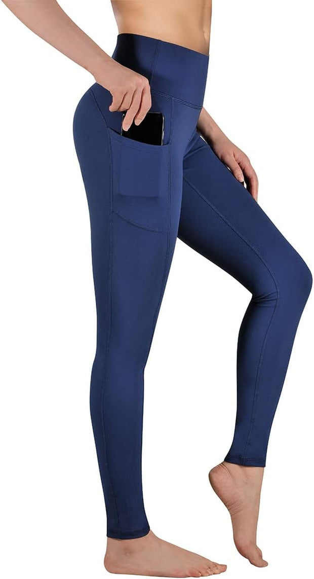 Leggings for Women Gym Yoga Pants with Pockets High Waist Workout Running Sports Activewear Fitness UK
