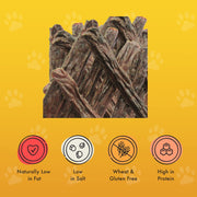 Venison Strips Dog Treats, Premium Wheat Free Dog Chews with Natural Real Meat, Low in Fat and High in Protein 75G