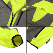 Hi Vis Reflective Cycling & Running Jacket. Fits Men & Women. High Visibility (Hi Viz) & VERY Reflective Outdoor Sports Jacket