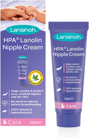 HPA Lanolin Nipple Cream for Sore Nipple & Cracked Skin, 100% Natural Single Ingredient, Breastfeeding Essential, Tasteless, Odourless, Hospital Bag, Moisturising, 40Ml