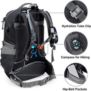 50L Rucksack Hiking Backpack Mountaineering Bag Waterproof Travel Camping Trekking Daypack Outdoor Sports Backpack with Rain Cover for Men Women