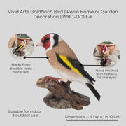 Goldfinch Bird | Resin Home or Garden Decoration | WBC-GOLF-F