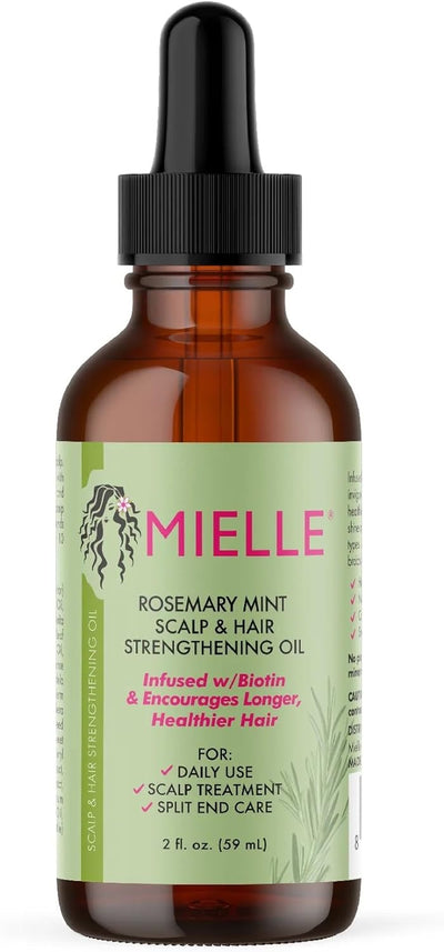 Rosemary Mint Scalp & Hair Oil 2Oz, Clear
