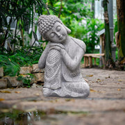 Sleeping Statues Ornament Figurine, Garden Buddha Statue Sculpture Indoor/Outdoor Decor for Home,Garden,Patio,Deck,Porch Garden Decor