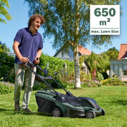 Lawnmower Advancedrotak 650 (1700 Watts, Cutting Width: 40 Cm, Cutting Height: 25-80 Mm, Lawns up to 650 M², in Carton Packaging)
