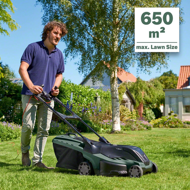 Lawnmower Advancedrotak 650 (1700 Watts, Cutting Width: 40 Cm, Cutting Height: 25-80 Mm, Lawns up to 650 M², in Carton Packaging)
