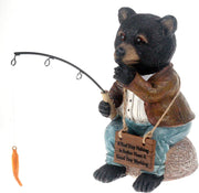 Bernie the Bear 20 Cm Resin Garden Fishing/Pond Ornament