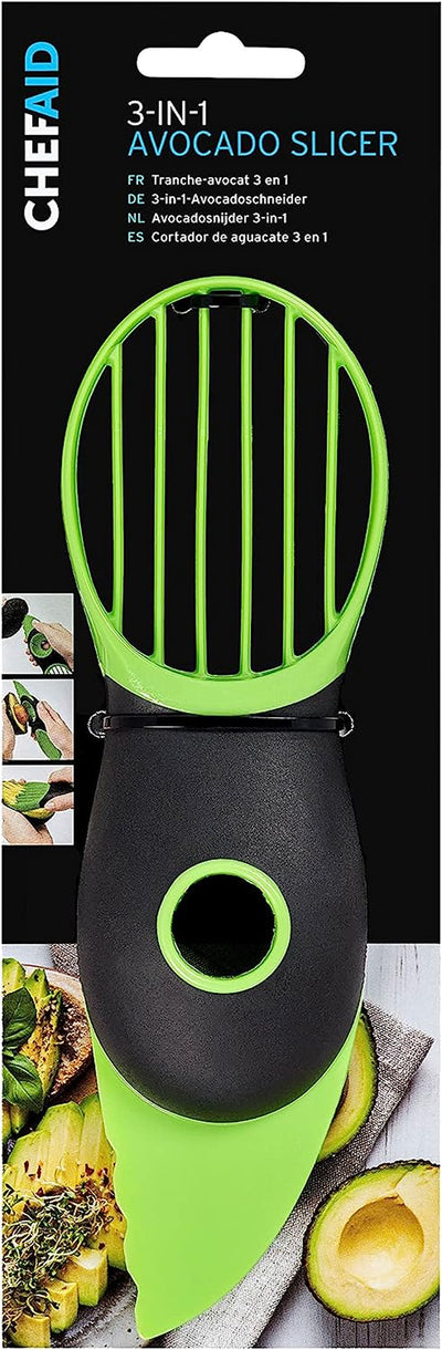 3 in 1 Avocado Tool, Essential Gadget for Cutting, De-Stoning and Slicing, Perfect for Everday Use and Can Prepare Avocados into Many Styles, Can Be Used on Other Soft Fruit and Veg