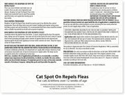 , Cat Spot-On Repels Fleas, Plant-Based Parasite Protection, Contains Natural Herbal Extract Margosa, up to 24 Weeks Protection, 6 Pipettes