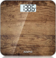 Digital Bathroom Scales for Body Weight, Weighing Scale Electronic Bath Scales with High Precision Sensors Accurate Weight Machine for People, LED Display, Step-On, Black, Core 1S