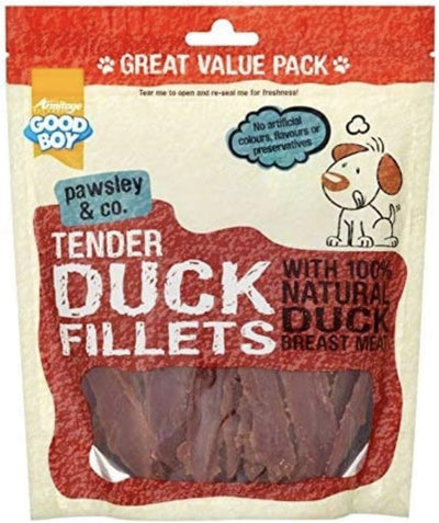 - Tender Duck Fillets - Dog Treats - Made with 100% Natural Duck Breast Meat - 320 Grams - Low Fat Dog Treats, 320 G (Pack of 3)