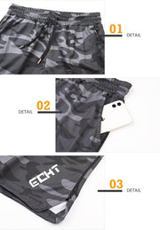 Mens Running Gym Sport Shorts Breathable Outdoor Workout Training Shorts with Pockets
