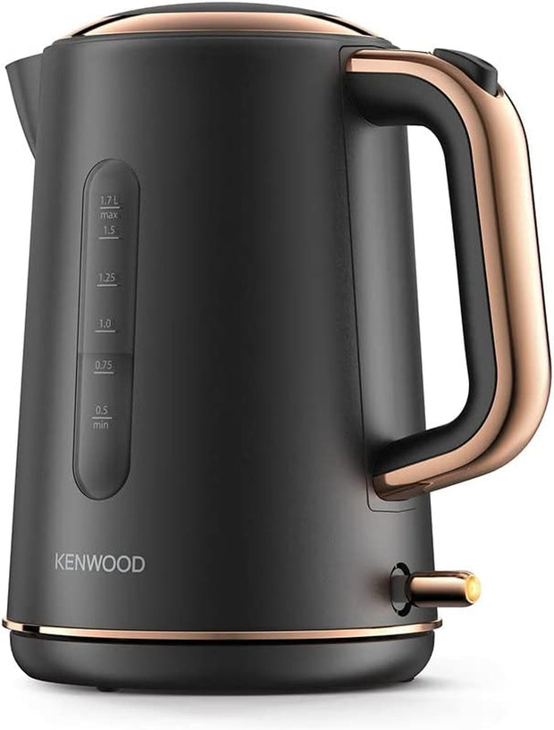 Abbey Lux Water Kettle, 360° Swivel Base, Fast Boiling, Removable Filter, Water Capacity 1.7L, ZJP05.C0DG, 3000W, Dark Grey with Rose Gold