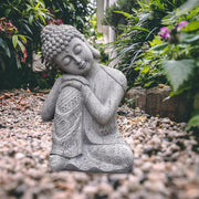 Sleeping Statues Ornament Figurine, Garden Buddha Statue Sculpture Indoor/Outdoor Decor for Home,Garden,Patio,Deck,Porch Garden Decor