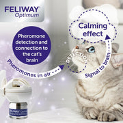 Optimum Diffuser & 30 Day Refill, the Best Solution to Ease Cat Anxiety, Cat Conflict and Stress in the Home, 48 Ml (Pack of 1)