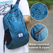 Packable Backpack Ultra Lightweight, Foldable Backpack Water Resistant, Hiking Daypack for Travel Camping Outdoor, Daily Walk-Around, Cycling, Sports, Excursions(Blue, 32L)