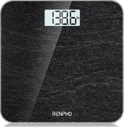 Digital Bathroom Scales for Body Weight, Weighing Scale Electronic Bath Scales with High Precision Sensors Accurate Weight Machine for People, LED Display, Step-On, Black, Core 1S